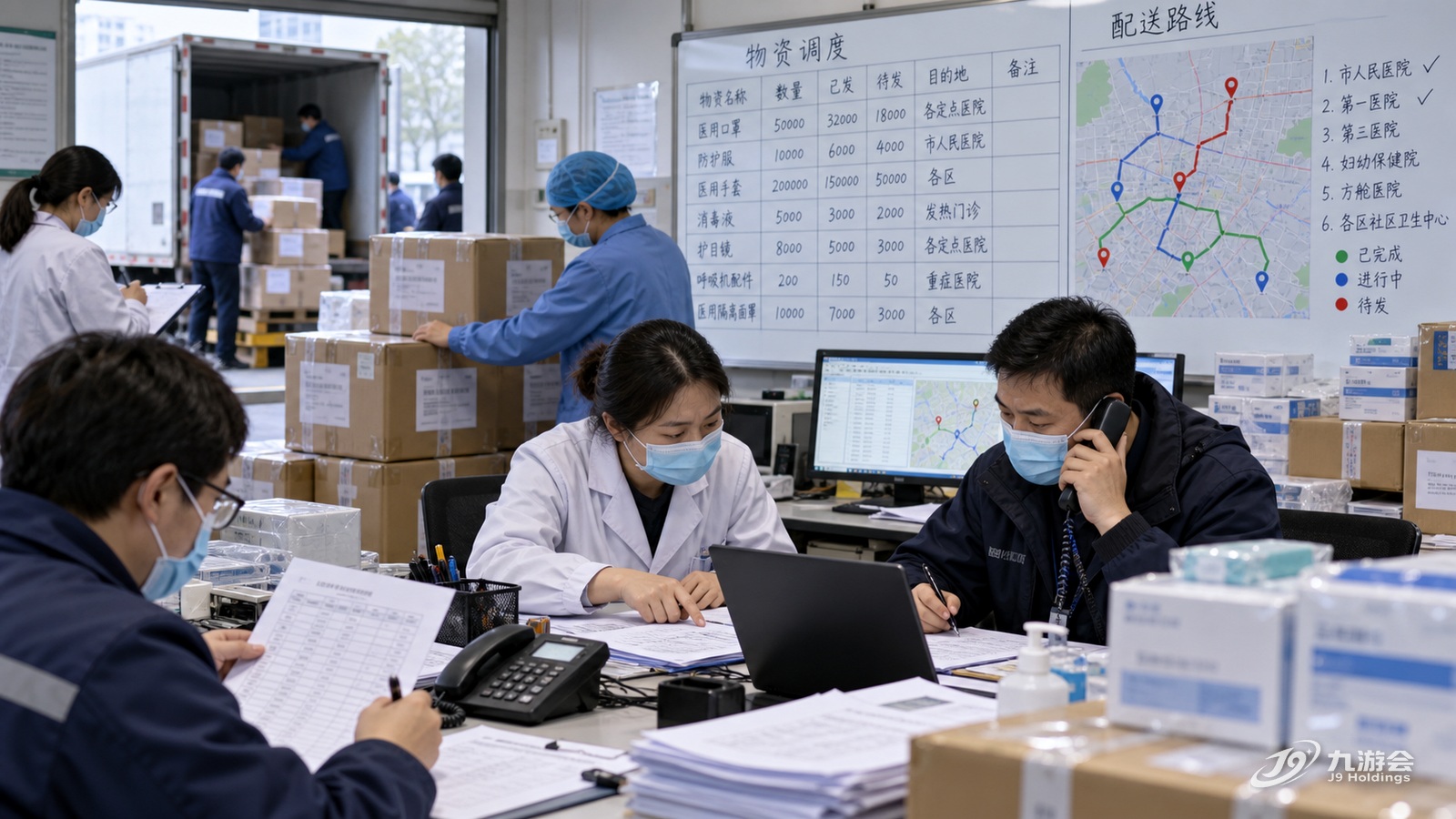 从医院接收、车辆调度到物资入场,供应链响应速度决定支援效率。